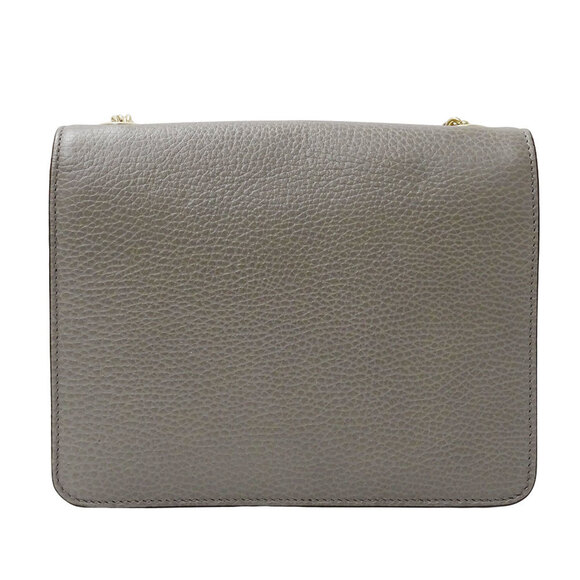 GUCCI Authentic Gray Leather Shoulder Bag - Picture 2 of 14